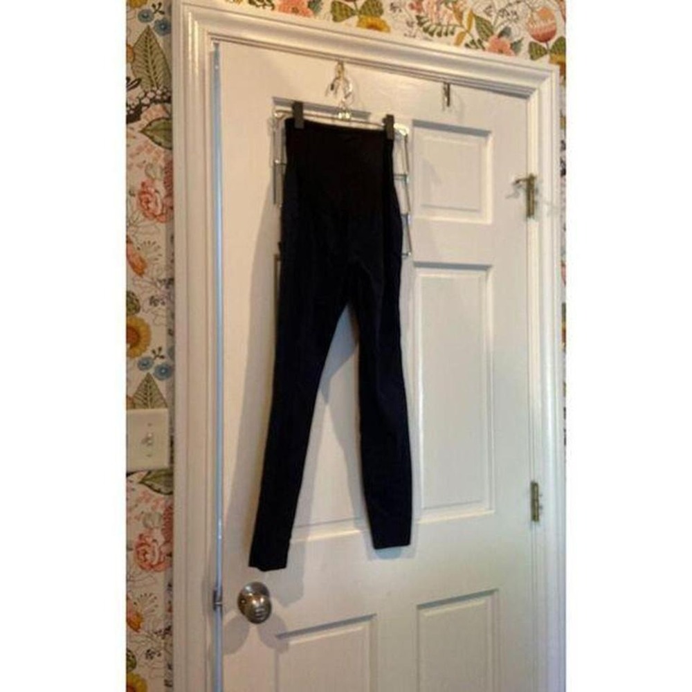 Old Navy houndstooth maternity leggings navy black fall xs